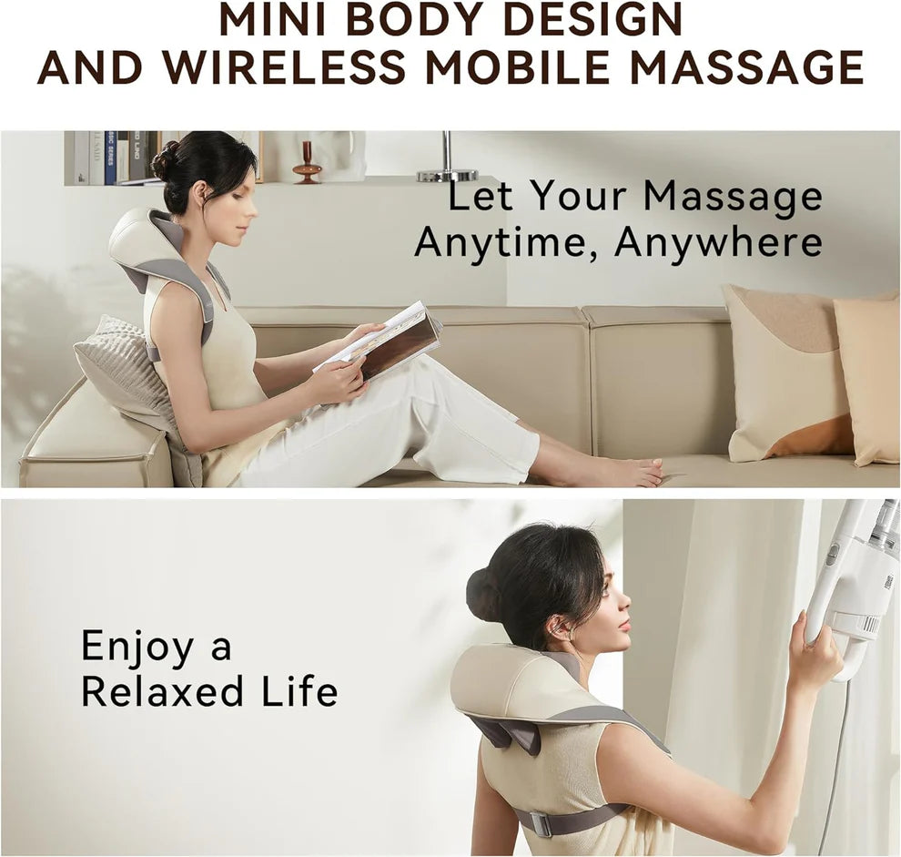 Rechargeable Shoulder & Neck Massager - Your Solution to Pain-Free Living!