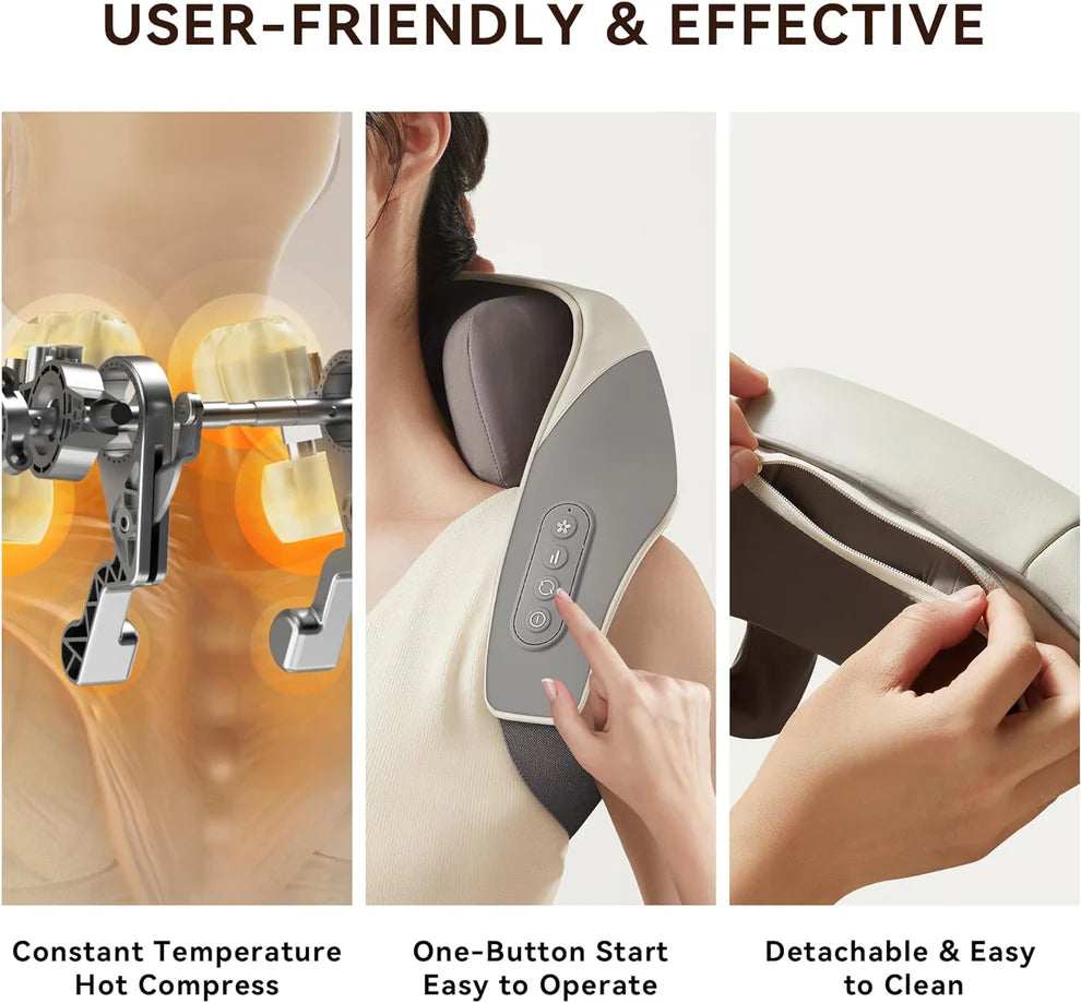 Rechargeable Shoulder & Neck Massager - Your Solution to Pain-Free Living!