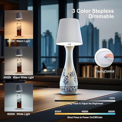 Table / Bottle Rechargeable Lamp