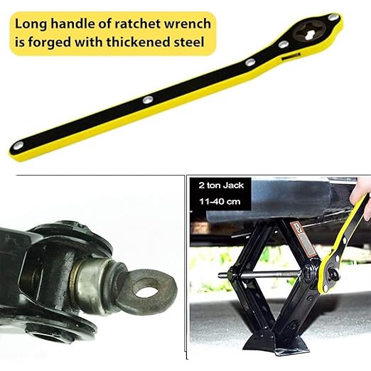 Universal Car Jack Ratchet Wrench