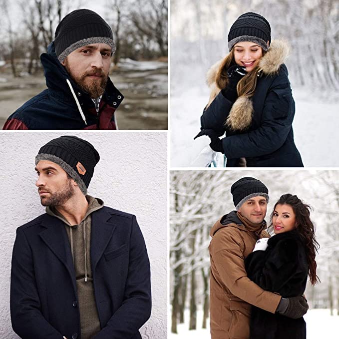 Unisex Wool Beanie Cap & Muffler "BEST FOR WINTERS"